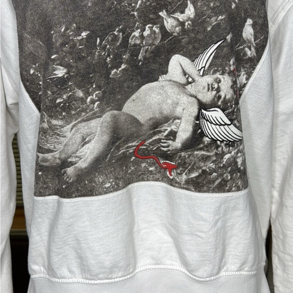 Boys Lie White Graphic Sweatshirt Small Medium Streetwear Fashion - Picture 4 of 9